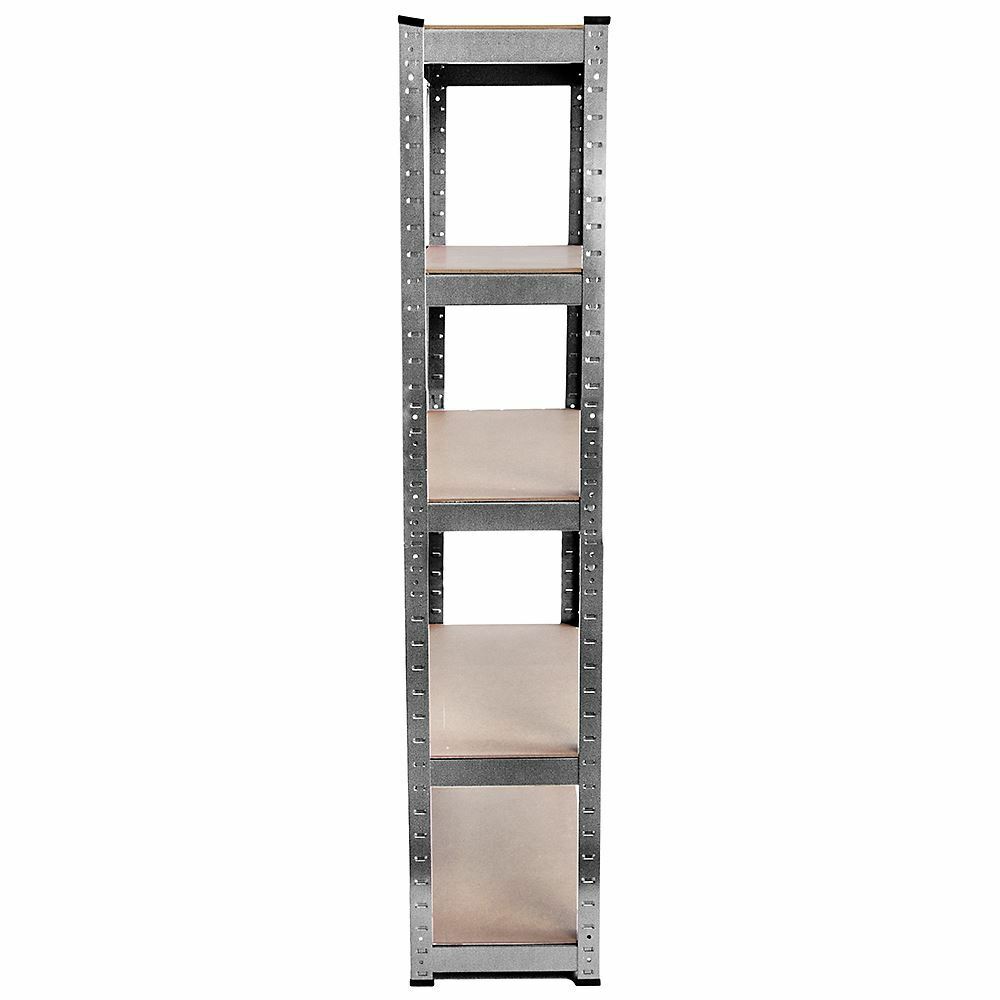 5 Tier Shelf Shelving Unit Racking Boltless Industrial Garage Storage Shelves