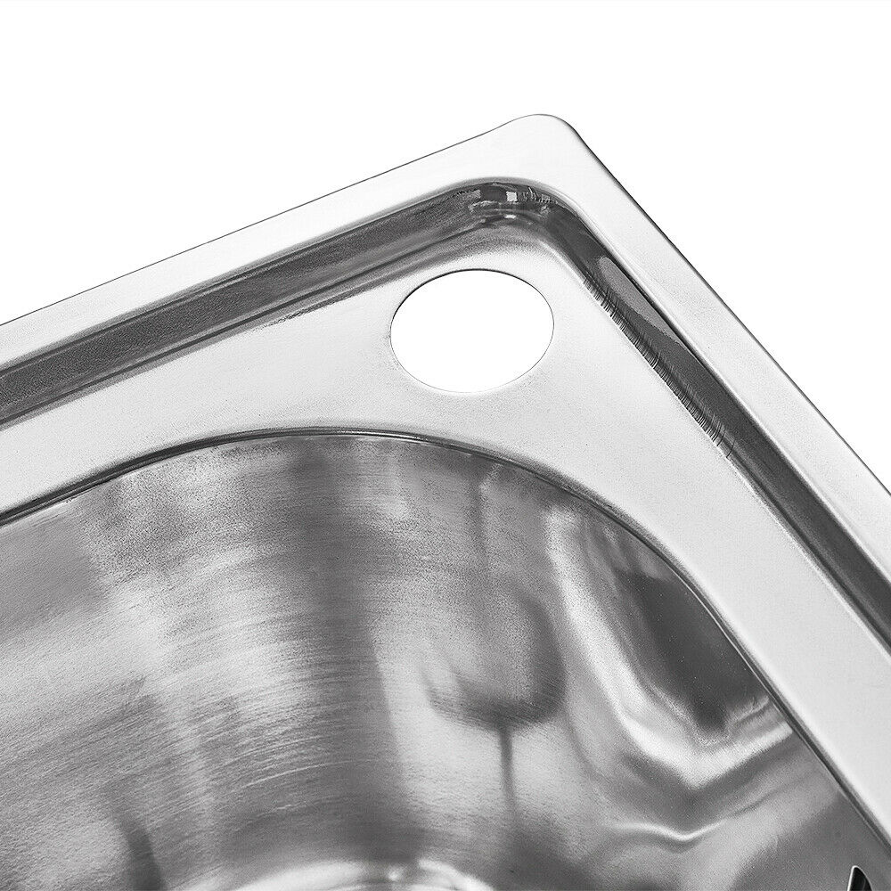 Stainless Steel Kitchen Sink Commercial Catering Single Double Bowl Drainer Kit