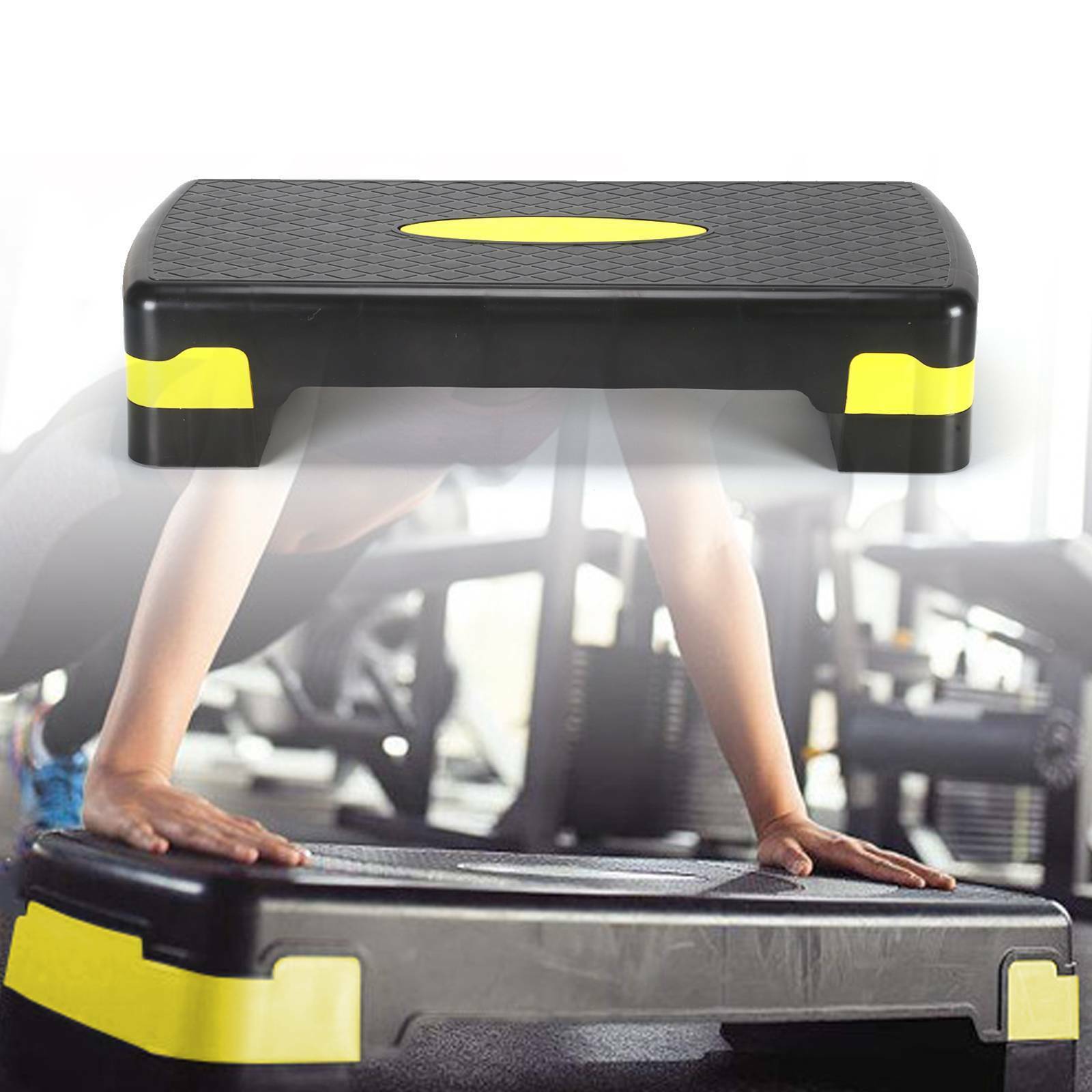 Home AEROBIC 2 LEVEL ADJUSTABLE YOGA STEP FITNESS Gym Board Non Slip Stepper