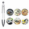 2 X Silicone Tongs 9" & 12" Non-slip Grip Cooking Serving Buffet Oven Salad BBQ