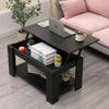 Living Room Lift Up Top Coffee Table with Storage Shelf Different Color Choice