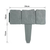 10X Plastic Garden Lawn Cobbled Stone Effect Edging Plant Border Grey