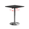 Bar Table Sofa Side Table Chrome Base Dining Breakfast Table Adjustable Kitchen