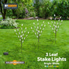 3 x Stylish Branch Tree Twig Leaf Solar Garden 60 White/Multi Coloured LED Light