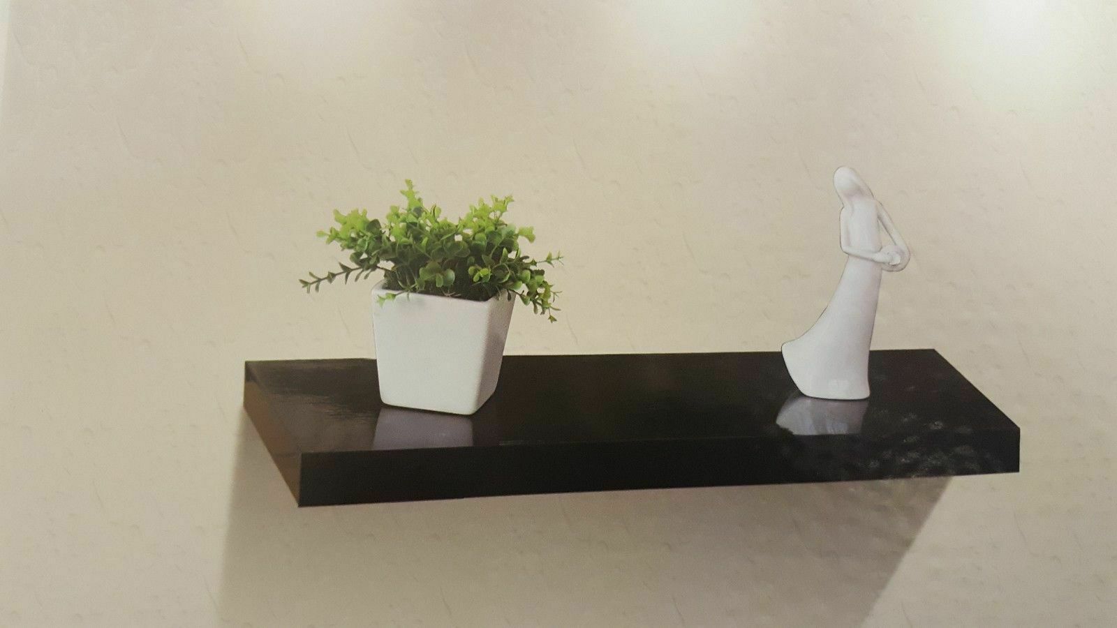 High Gloss Wall Floating Shelf/Shelves White/Black/Grey Display Storage Unit