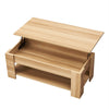 Lift Up Top Coffee Table Wooden Coffee Tea Table with Sliding Top Hidden Storage