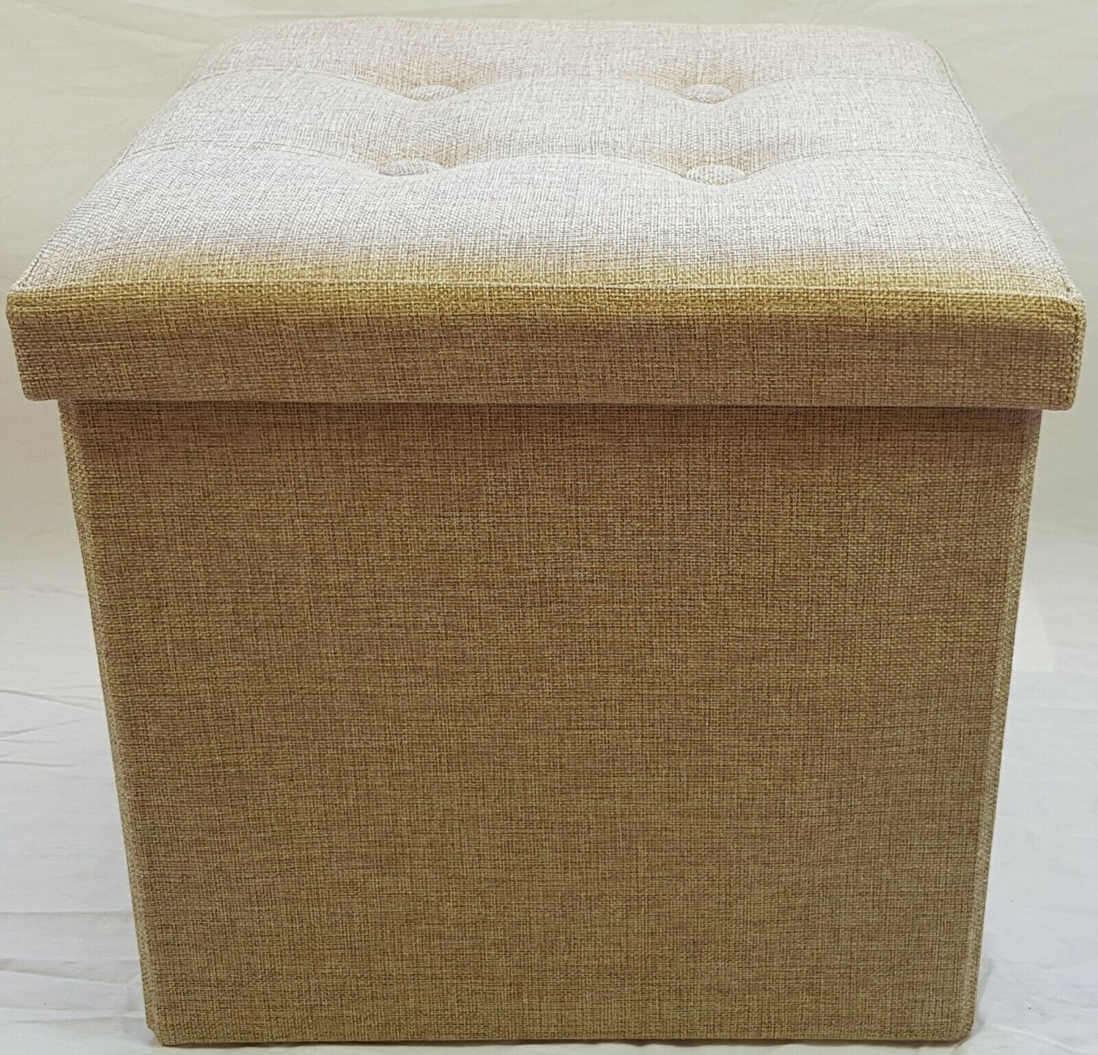 Soft Velvet Diamante Ottoman Folding Storage Box Footstool Seat new colour
