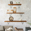 2pcs Wall Shelf Brackets Durable Metal Shelf Board Support Holder Shelving Kit