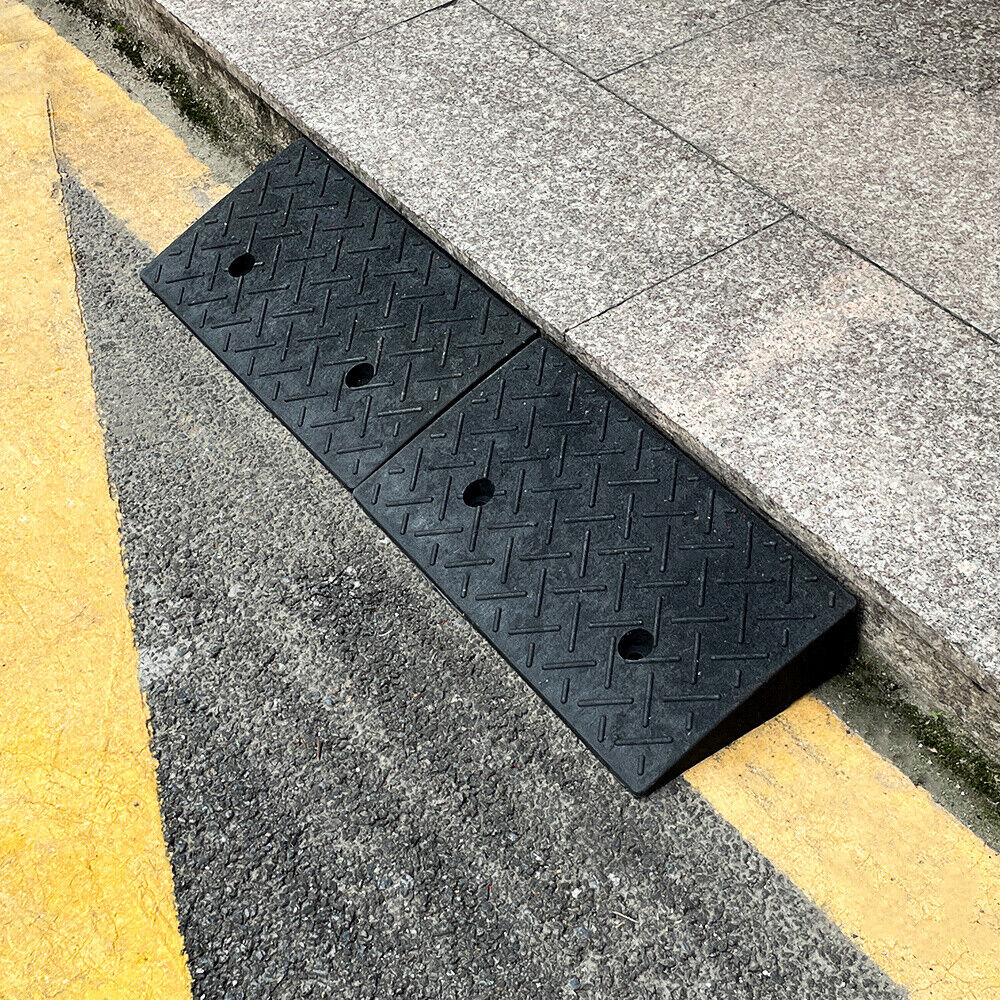 1/2X Kerb Ramp Curb Ramps Heavy Duty Driveway Threshold Ramps Rubber Kerb Ramps