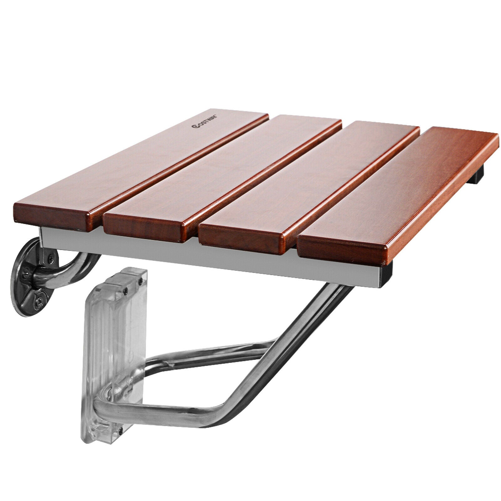 Folding Shower Seat Bench Wall Mounted Bathroom Seat Stool Elderly Disabled