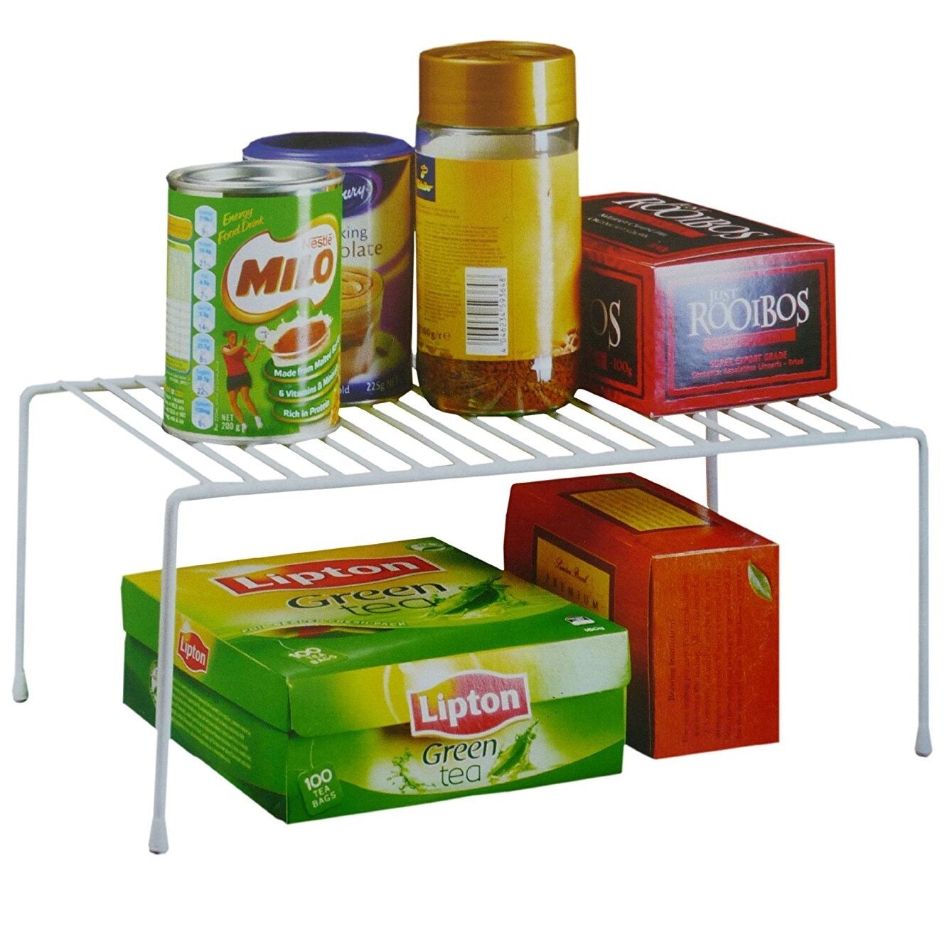 34cm Kitchen Cupboard Shelf Storage Support Pantry Stand Organiser Rack Can Sink