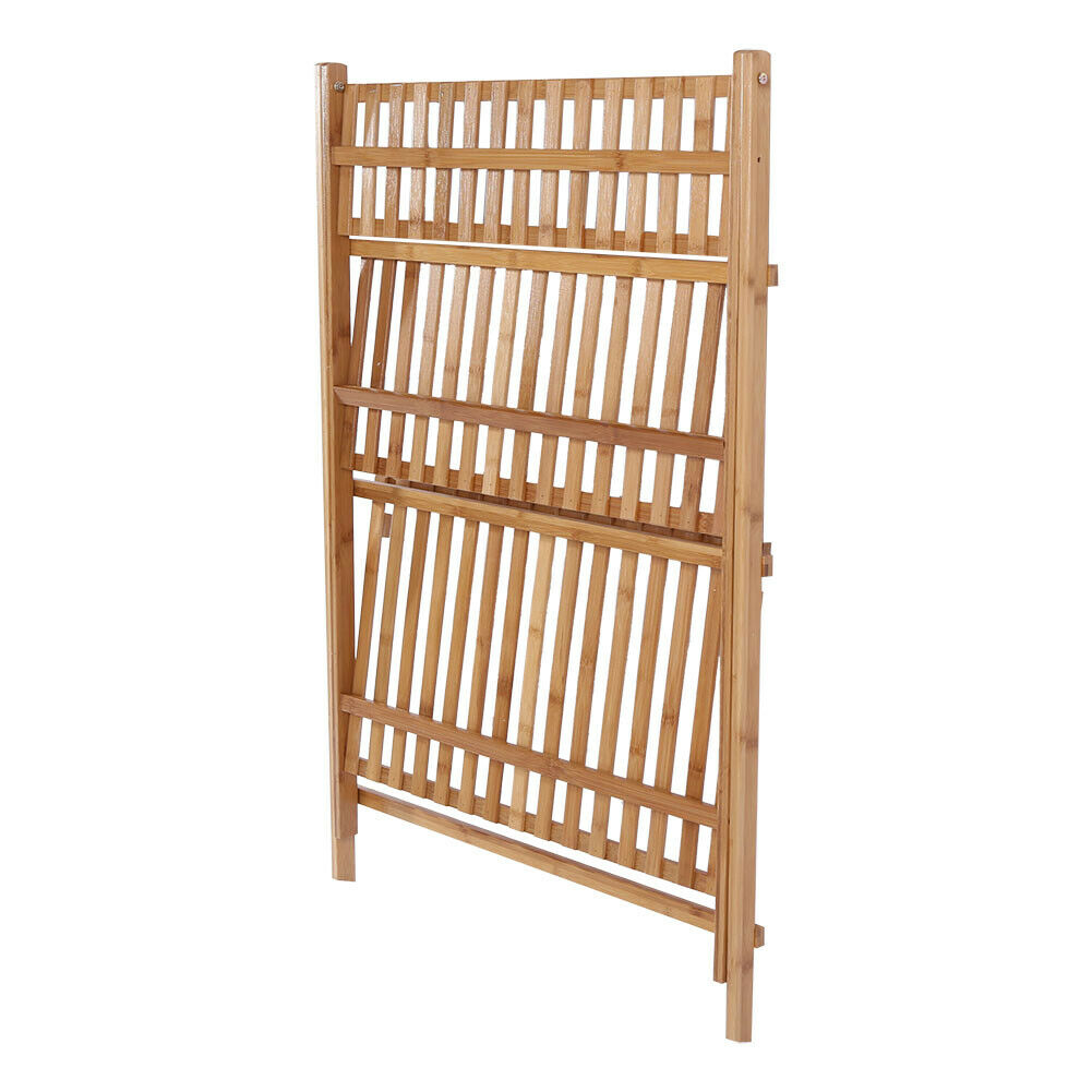 3 Tier Wooden Ladder Folding Bookshelf Stand Plant Flower Display Shelving Rack