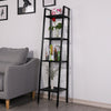 4Tier Retro Corner Ladder Shelf Book Shelves Display Stand Storage Shelving Unit