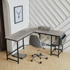 L Shaped Computer Corner Desk Table with Monitor Stand/Shelf/Si