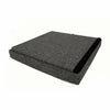 LARGE GREY FOLDING STORAGE OTTOMAN POUFFE FOOT STOOL STORAGE BOX SINGLE