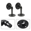 2 Pipe Rustic Shelf Brackets Scaffold Board Floating Shelves Display Holder Rack