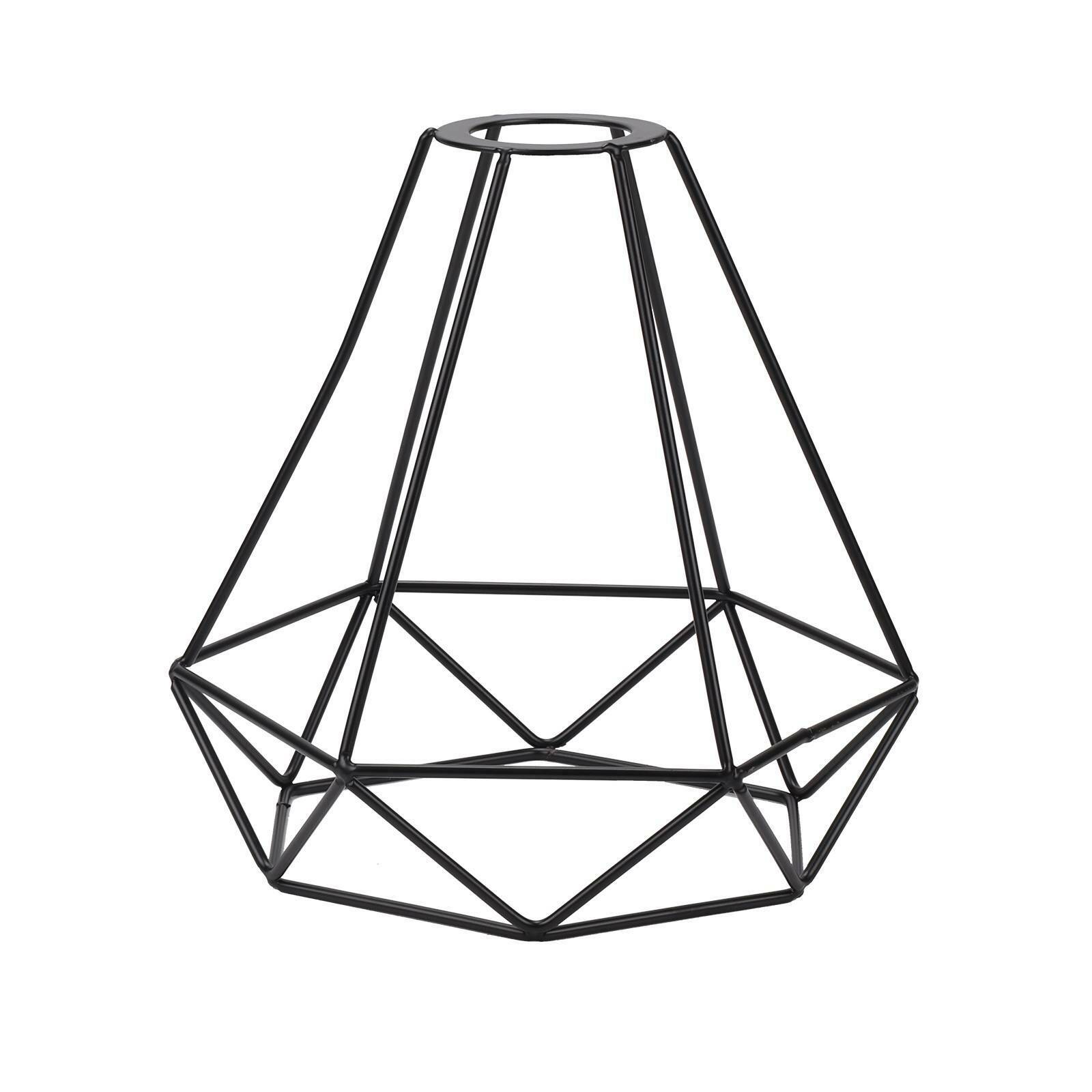 Pendant Light Shade Ceiling Industrial Geometric Wire Cage Lampshade Lamp Metal