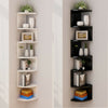5 Tier Floating Wall Shelves Corner Shelf Storage Display Holder Bookcase Set