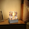 Dimmable Touch Table Light Glass Ice Cube Bedside Study Office Dimmer Lamp