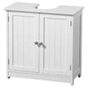 WHITE WOOD UNDER SINK CABINET BATHROOM STORAGE UNIT