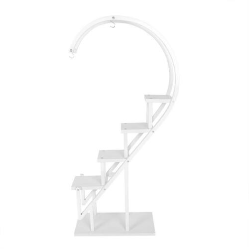 Heart Shape Flower Pot Holder Metal Rack Plant Display Shelf Stand Garden Decor