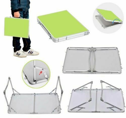 2FT Folding Camping Table Small Portable Laptop PC Bed Dining Desk Picnic Garden
