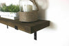 Rustic Wooden Shelf 100cm Home Kitchen Wall Shelving Brackets Scaffold Board