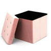 Soft Velvet Diamante Ottoman Folding Storage Box Footstool Seat new colour