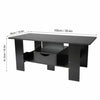 Small Coffee Table Rectangle Side End Desk Storage Shelf Home Living Room 100 cm