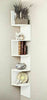 3/5 Tier Floating Wall Shelves Corner Shelf Storage Wood Display Bookcase Decor