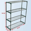 Double 4 Tier Steel Mini Garden Greenhouse Staging Shelving Shelf Plant Stand UK