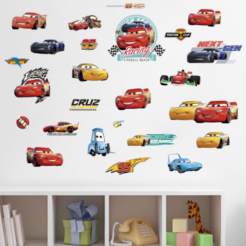 Racing Car Wall Sticker Boy Room Nursery Children Kids Boy Art Wall Decals UK 2C