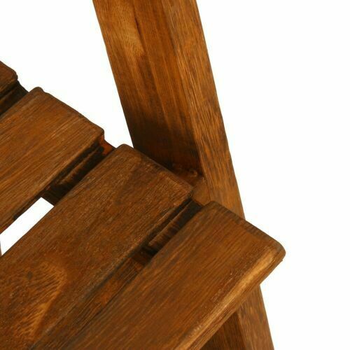 Foldable Ladder Storage Rack Display Stand Shelving Unit Plant Flower Pot Shelf