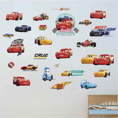 Racing Car Wall Sticker Boy Room Nursery Children Kids Boy Art Wall Decals UK 2C