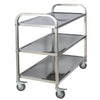 3 Tier Stainless Steel Trolley Cart Hotel Restaurant Serving Catering Train UK