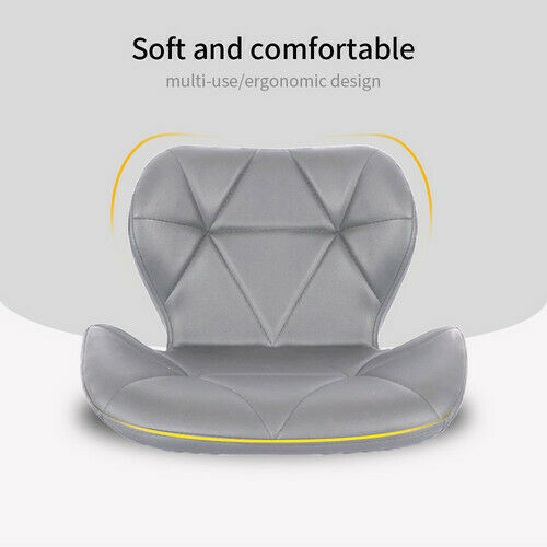 2× Grey Bar Stools Swivel Kitchen Breakfast Bar Stool Chair PU Leather Gas Lift