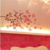 Large Peach Blossom Flower Butterfly Wall Stickers Art Decal Home Room Decor