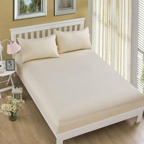 Extra Deep 30cm Fitted Sheet Bed Sheets 100% Poly Cotton Single Double King Size