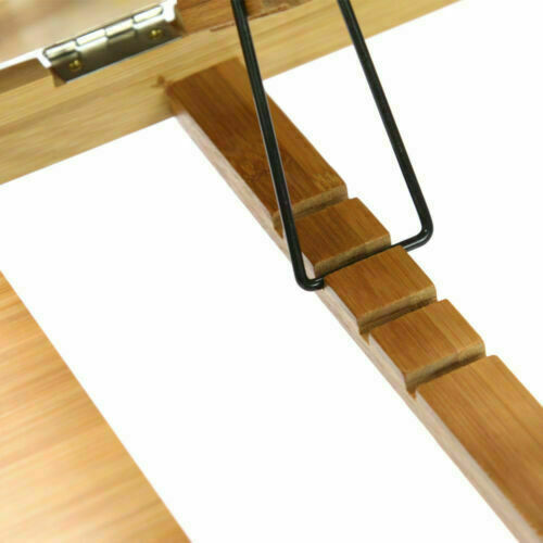 Bamboo Adjustable Portable Laptop Lazy Table Stand Lap Sofa Bed PC Notebook Desk