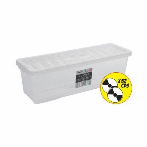 3 Pack Plastic Storage Boxes Clear Home Stacker Boxes With Lids