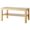 Coffee Sofa Table Separate Shelf Home Office Furniture 90x55cm