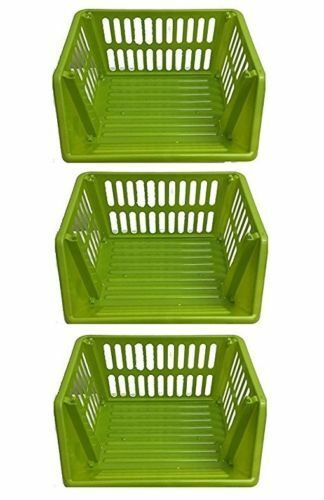 VEGETABLE FRUIT STORAGE KITCHEN BASKET RACK STACK-ABLE 18CM 1 2 3 4 5 TIER