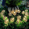 30 Solar String Lights Outdoor Warm White Fairy Garden Lamps Bubble Globe Party