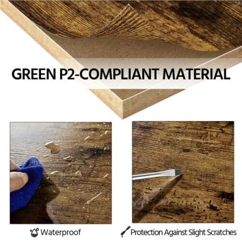 End/Side Table Floor Shelf Nightstand Storage Bedside/Coffee Table Wood Metal