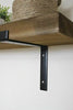 Rustic Wooden Shelf 100cm Home Kitchen Wall Shelving Brackets Scaffold Board
