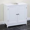 Bathroom Sink Cabinet Under Basin Unit Cupboard Storage Furniture White