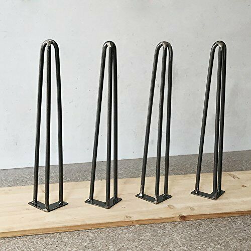 4 x Hairpin Legs / Hair Pin Legs Set for Furniture Bench Desk Table Metal Steel