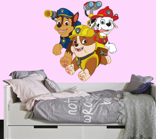 Paw Patrol Pups Superhero LARGE VINYL WALL STICKER DECALS CHILDREN room 149