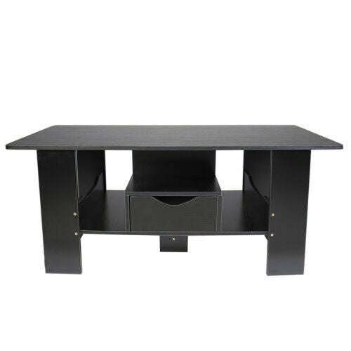 Small Coffee Table Rectangle Side End Desk Storage Shelf Home Living Room 100 cm