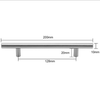 20pcs T Bar Kitchen Bathroom Cupboard Cabinet Drawer Door Handle Stainless Steel